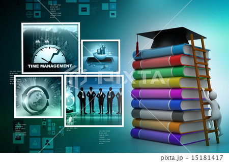 Graduation mortar on top of books 15181417