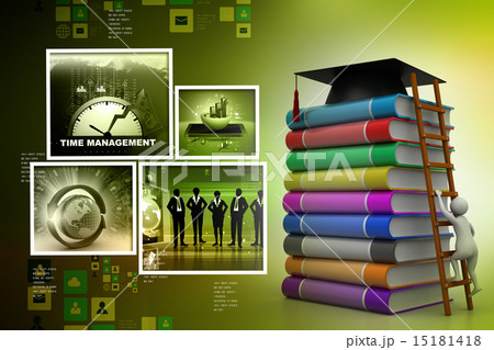 Graduation mortar on top of books 15181418