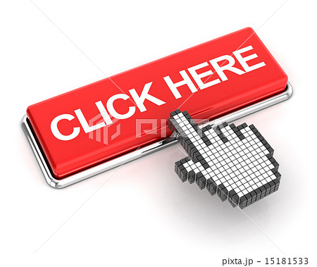 Hand cursor clicking a click here button 15181533