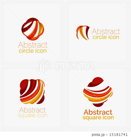 Clean elegant circle shaped abstract geometric logo. Universal for any idea Clean elegant circle shaped abstract geometric logo. Universal for any idea 15181741