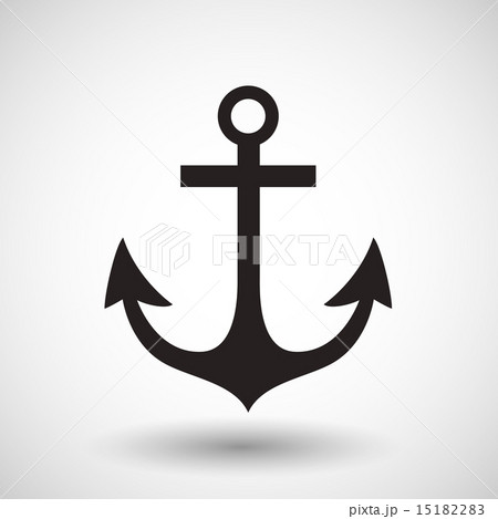 Anchor symbol on gray background Anchor symbol on gray background 15182283