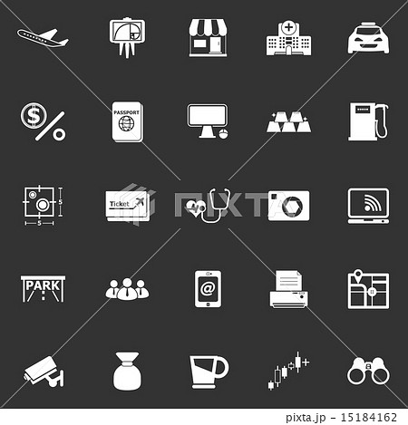Application icons on gray background 15184162