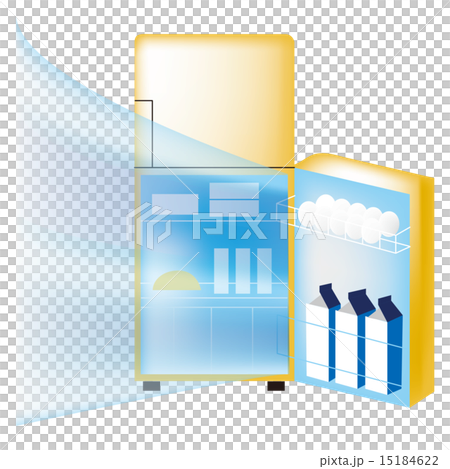 開けっ放しの冷蔵庫 15184622