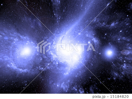 Stars of a planet and galaxy in a free space Stars of a planet and galaxy in a free space 15184820