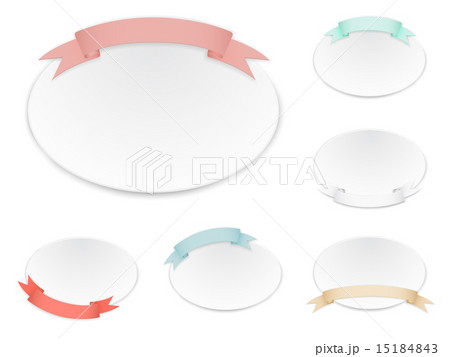 set paper banners and color ribbon 15184843