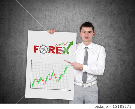 placard with stock chart 15185275