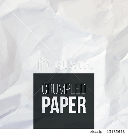 Texture of white crumpled paper background 15185658
