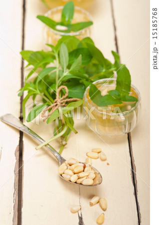 Arab traditional mint and pine nuts tea Arab traditional mint and pine nuts tea 15185768