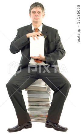 Presenting Empty White Book Presenting Empty White Book 15186058