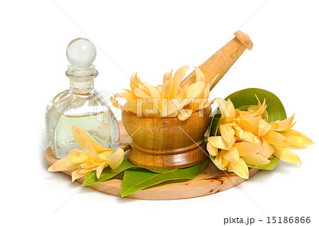 Mortar and pestle with champaka essential oil  15186866