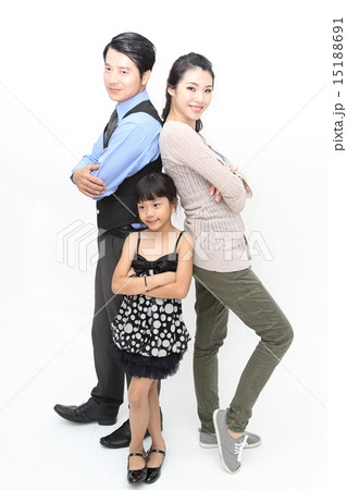 Family back to back wit daughter Family back to back wit daughter 15188691