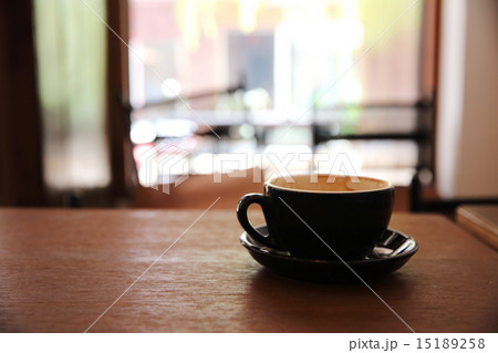 coffee on wood background 15189258