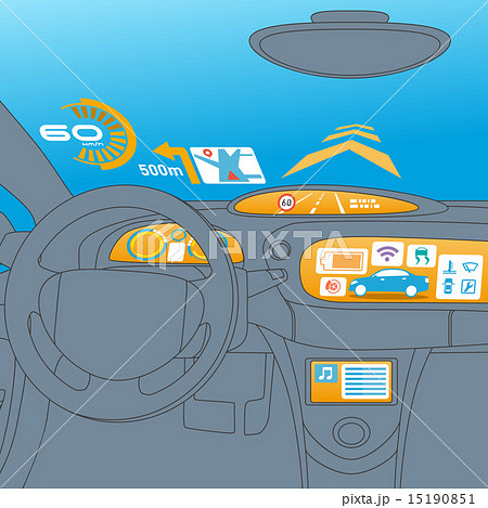 ヘッドアップディスプレイ Hud イメージイラストのイラスト素材