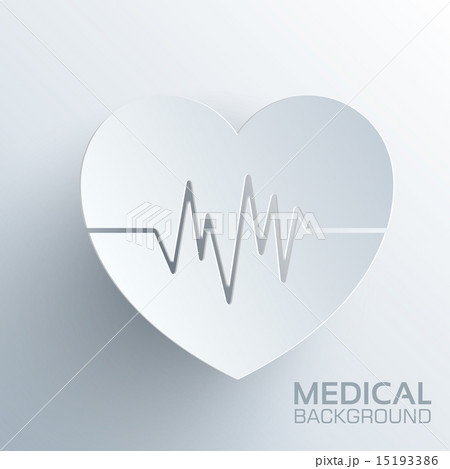 Polygonal  medical heart vector background concept. Illustration 15193386