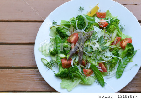 ムラサキアスパラのサラダ ムラサキアスパラのサラダ 15193937