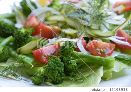 ムラサキアスパラのサラダ ムラサキアスパラのサラダ 15193938