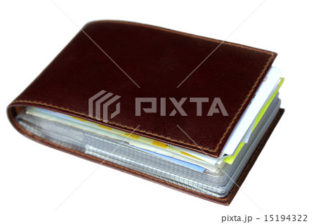 Brown card holder. 15194322