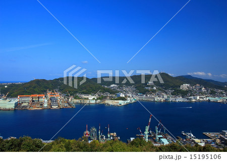 鍋冠山から長崎港を望む 15195106