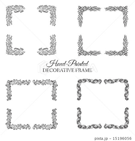 Hand drawn abstract background ornament frame  15196056