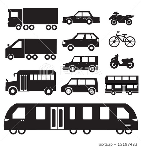 Flat cars concept set icon pictogram illustration 15197433