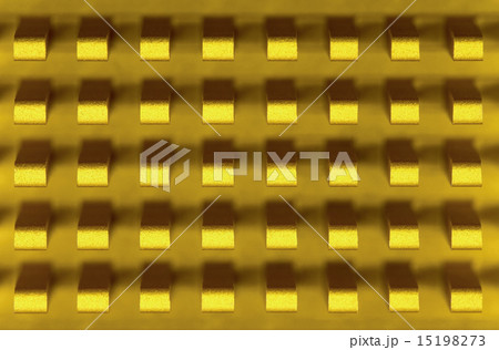 Macro-photo of golden metal radiator Macro-photo of golden metal radiator 15198273