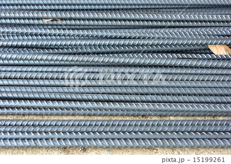 Steel rods or bars used to construction job 15199261