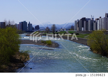 豊平川と恵庭岳 15199823