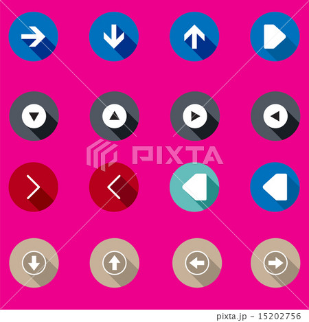 set of arrows in a flat design set of arrows in a flat design 15202756