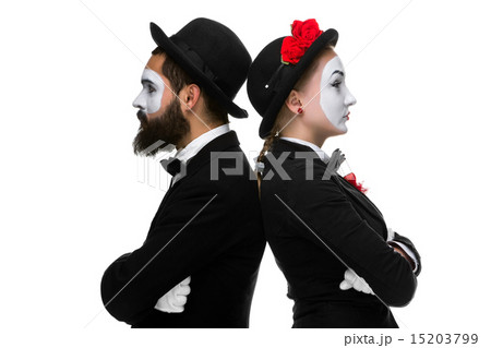 Two memes looking in different directions  15203799