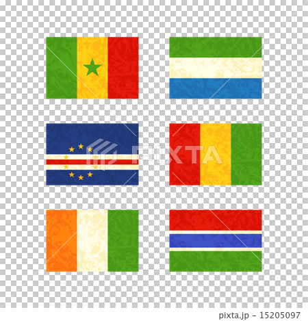 Flags of Senegal, Cape Verde, Ivory Coast, ... Flags of Senegal, Cape Verde, Ivory Coast, ... 15205097
