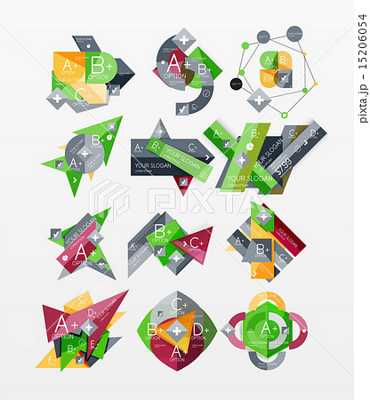 Paper graphics infographic web layouts Paper graphics infographic web layouts 15206054