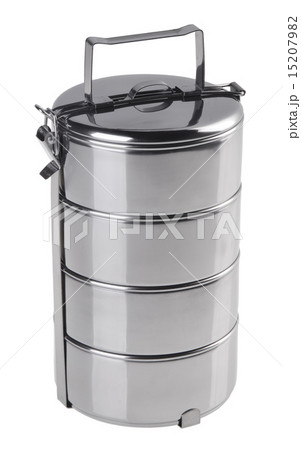 Metal Tiffin, Food Container On White 15207982