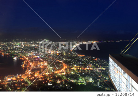 函館山展望台から見た100万ドルの夜景 函館山展望台から見た100万ドルの夜景 15208714
