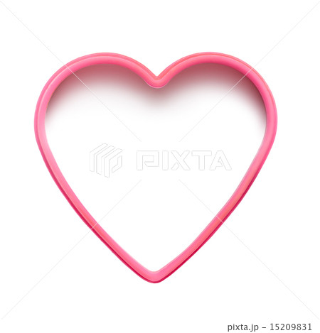Pink heart shape isolated on white background. Happy Valentine's 15209831