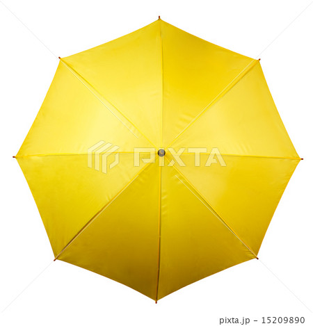 Yellow umbrella isolated on white background Yellow umbrella isolated on white background 15209890