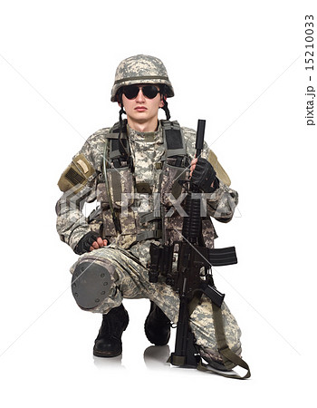 soldier with rifle 15210033