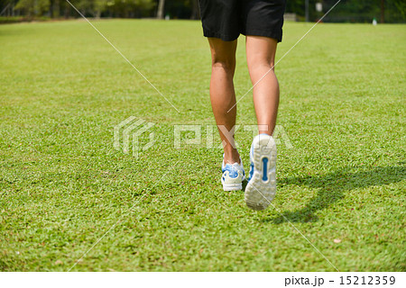 Sport man exercise and jogging in the green park. Sport man exercise and jogging in the green park. 15212359