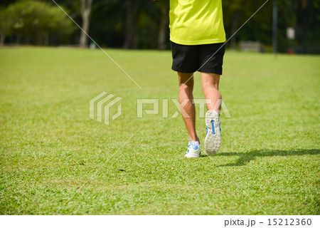Sport man exercise and jogging in the green park. Sport man exercise and jogging in the green park. 15212360