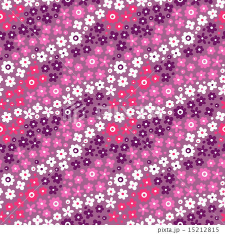 Seamless pattern with simple flowers. Seamless pattern with simple flowers. 15212815