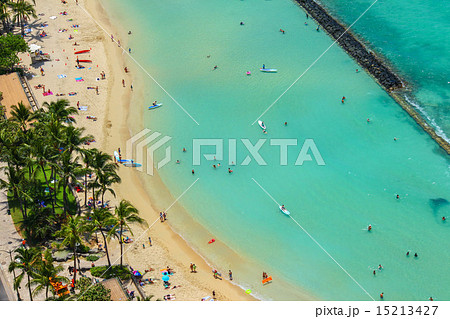 ワイキキビーチ 40階からの眺め ワイキキビーチ 40階からの眺め 15213427