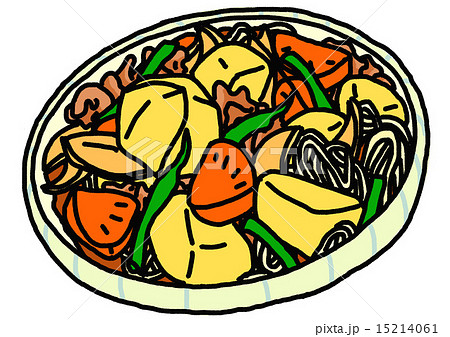 肉じゃがのイラスト素材