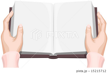 Female hands holding an open book Female hands holding an open book 15215712
