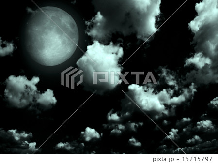 The moon in the night sky 15215797
