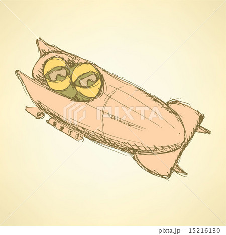 Sketch bobsled team in vintage style 15216130