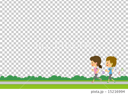 走る女性 15216994