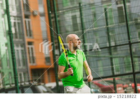 man play tennis outdoor man play tennis outdoor 15218822