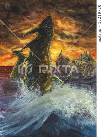 船を引く双竜 15219720