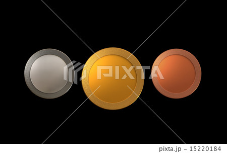 Medals Gold Silver Bronze black 15220184