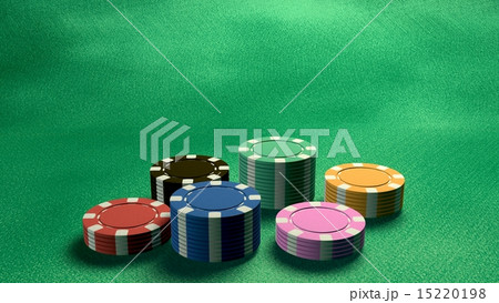 casino chips low angle 15220198