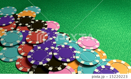 many of casino chips colorful 15220223